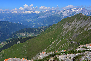 Ausblick vom Stätzerhorn Richtung Flims